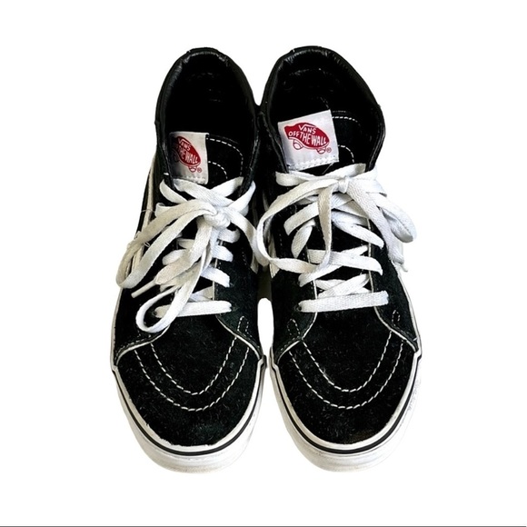 Vans Other - Kid’s Hightop Sk8 Vans Sz 3.5 Black/White Suede